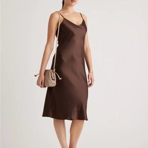 Quince Woven Leather Cross body Taupe